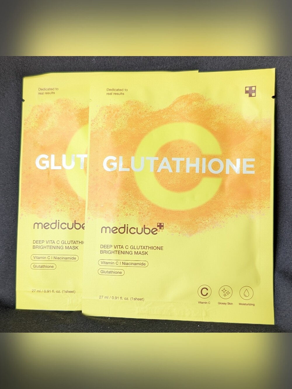 ❤️ 2 Deep Vita C Glutathione Brightening Masks Medicube K-Beauty Korean Skincare